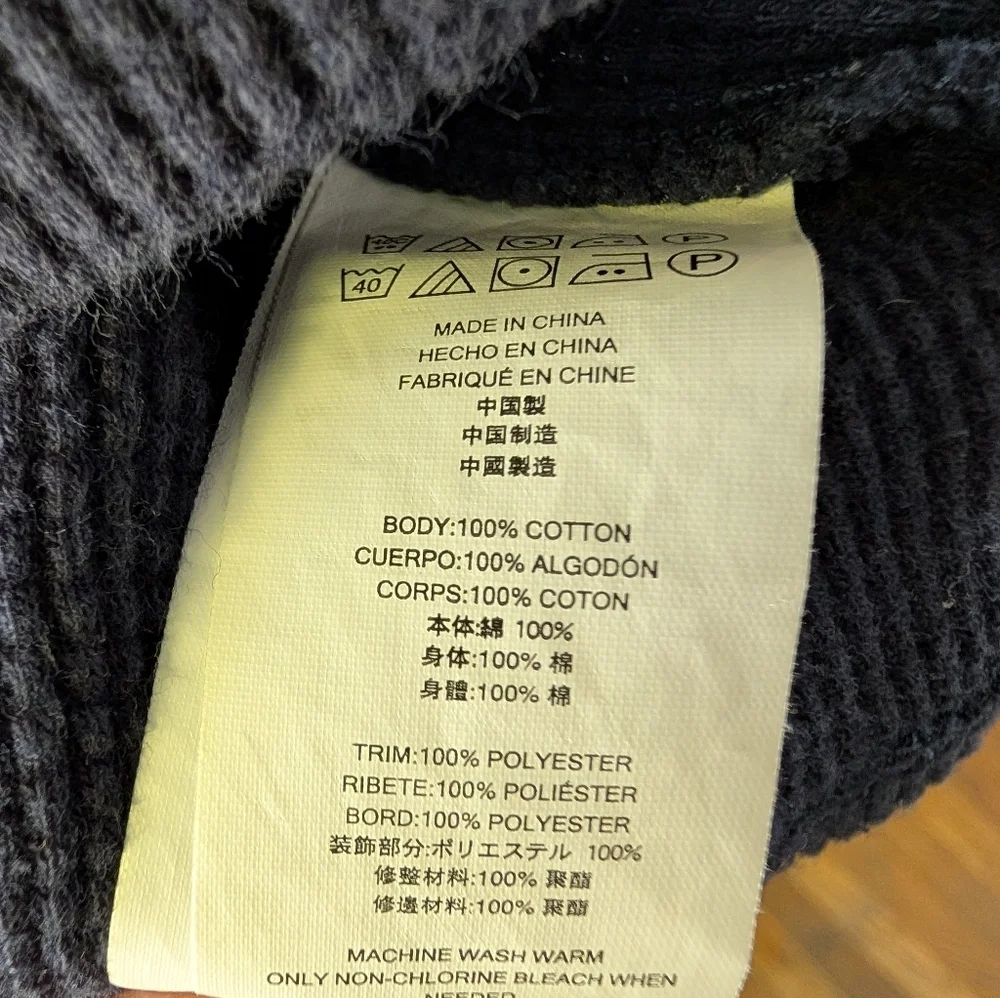 Michael Kors Men's Navy Blue Quarter Zip-Up Sweater